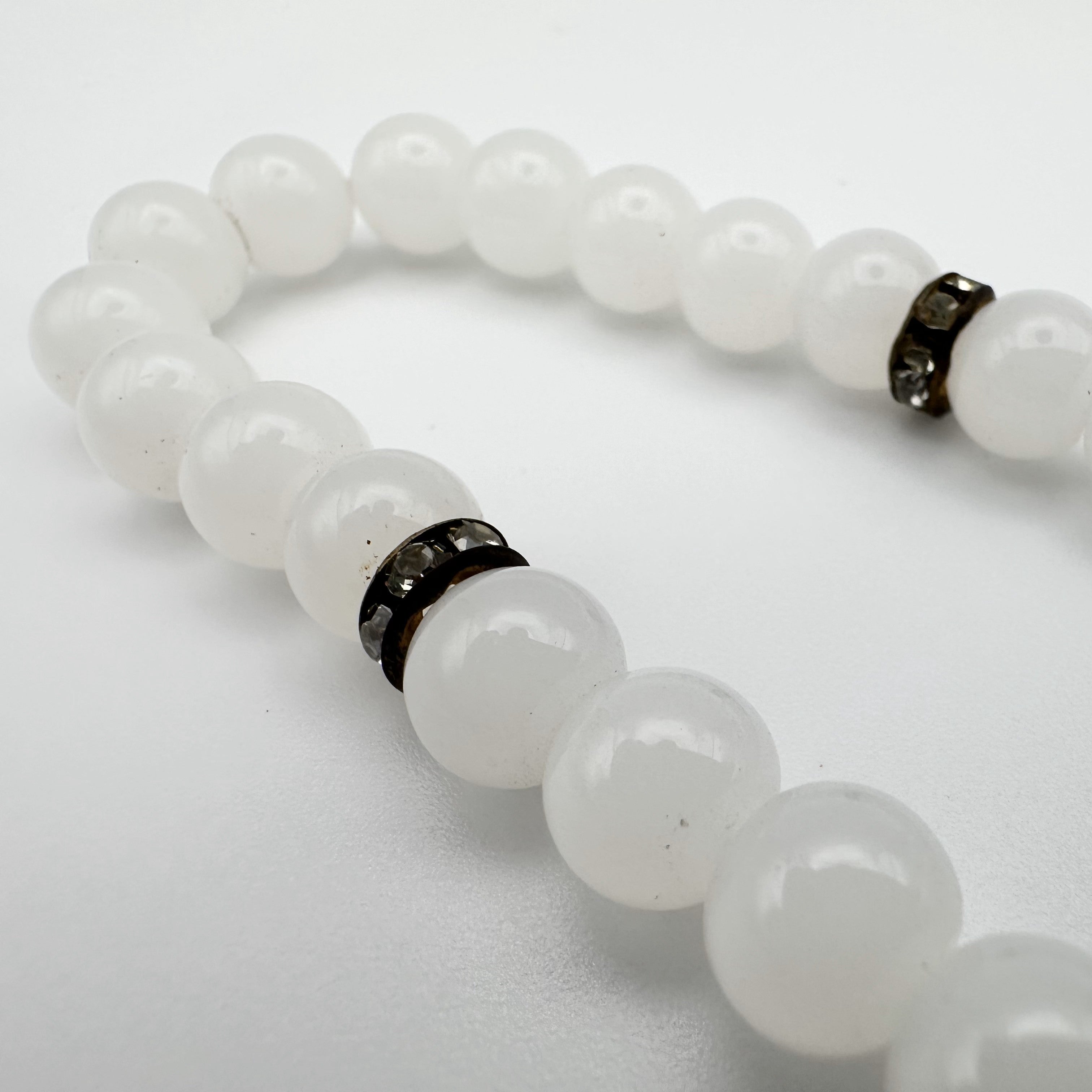 Natural White Quartz Tasbeeh - 33 Beads