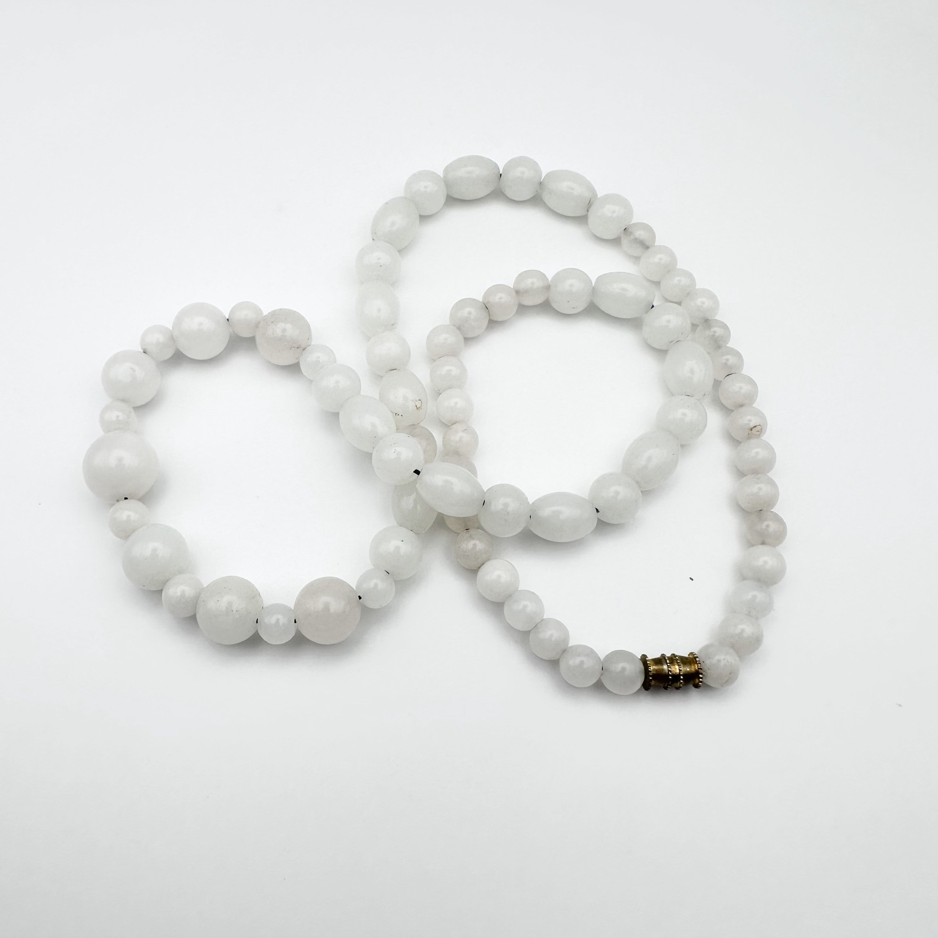 Natural White Quartz Beads Pendant