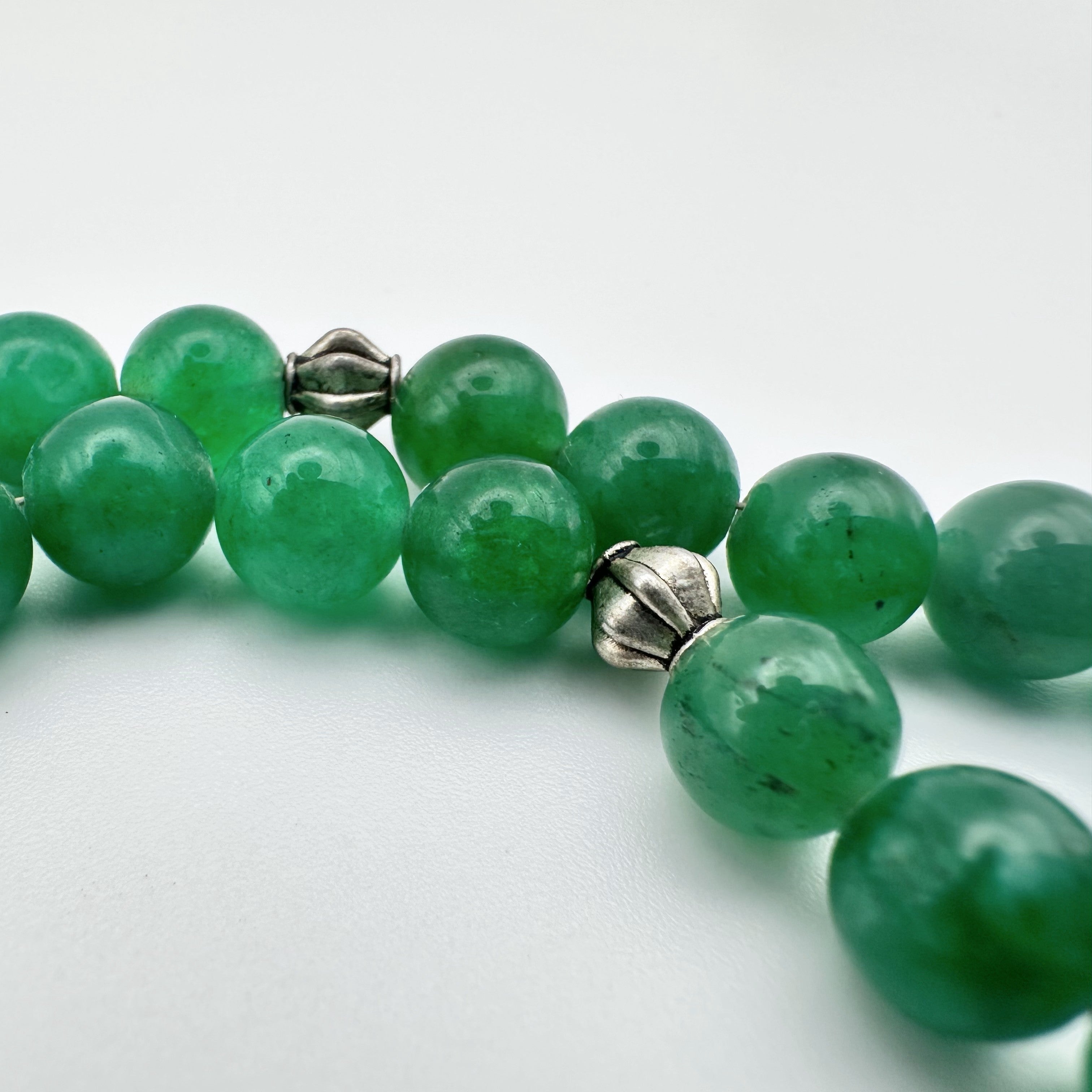 33 Beads Tasbeeh - Natural Green Jade Beads