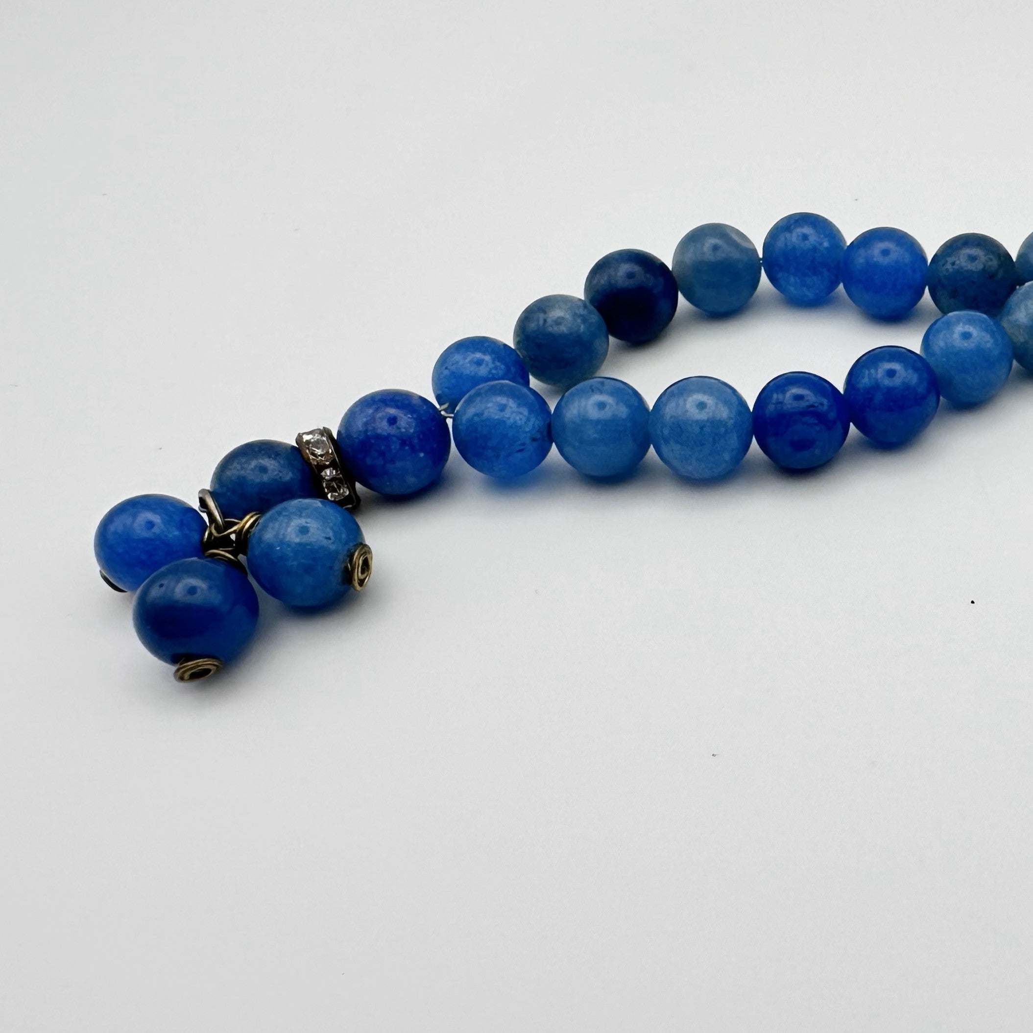 33 Beads Tasbeeh - Natural Blue Agate Beads