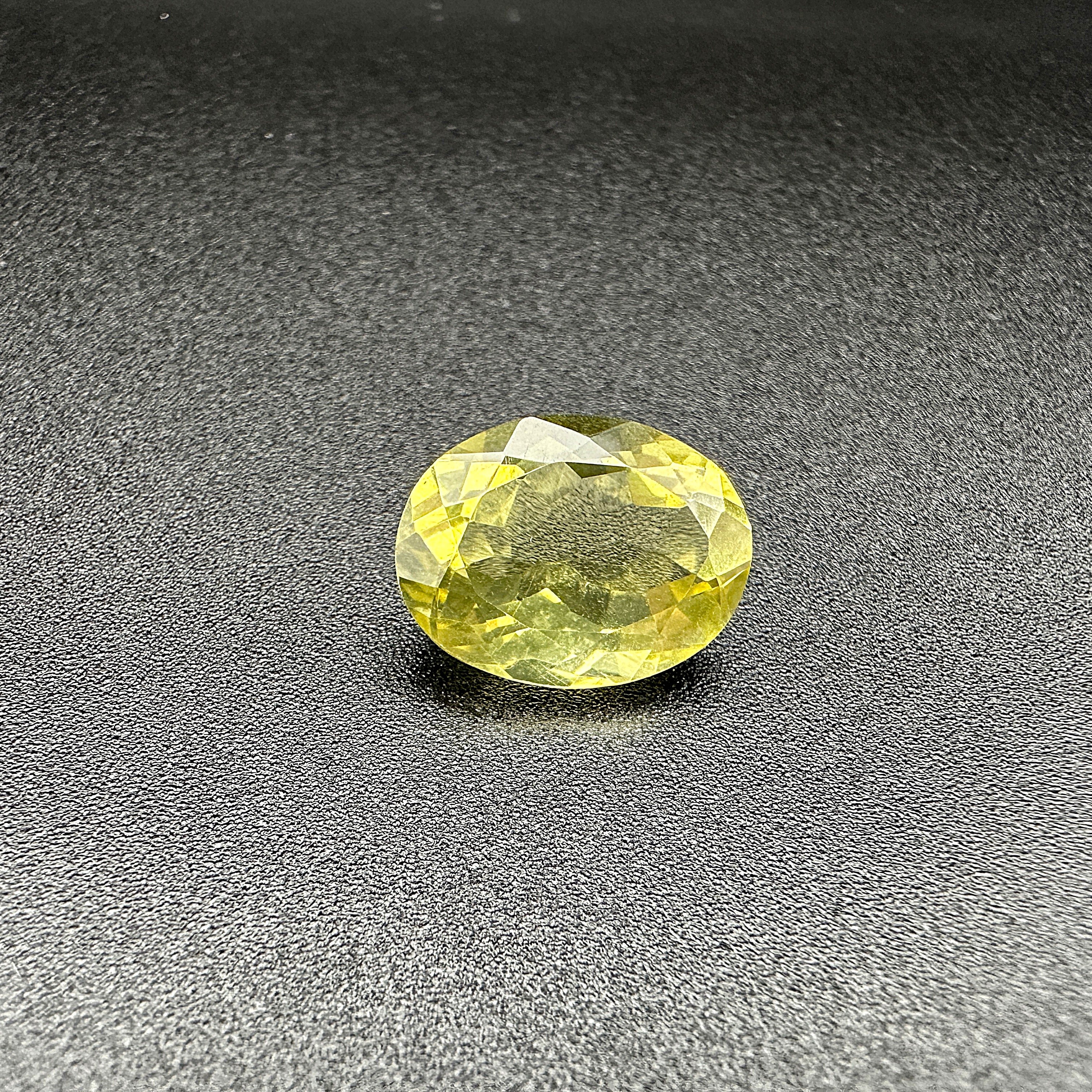 Natural Lemon Quartz - Oval Faceted Cut