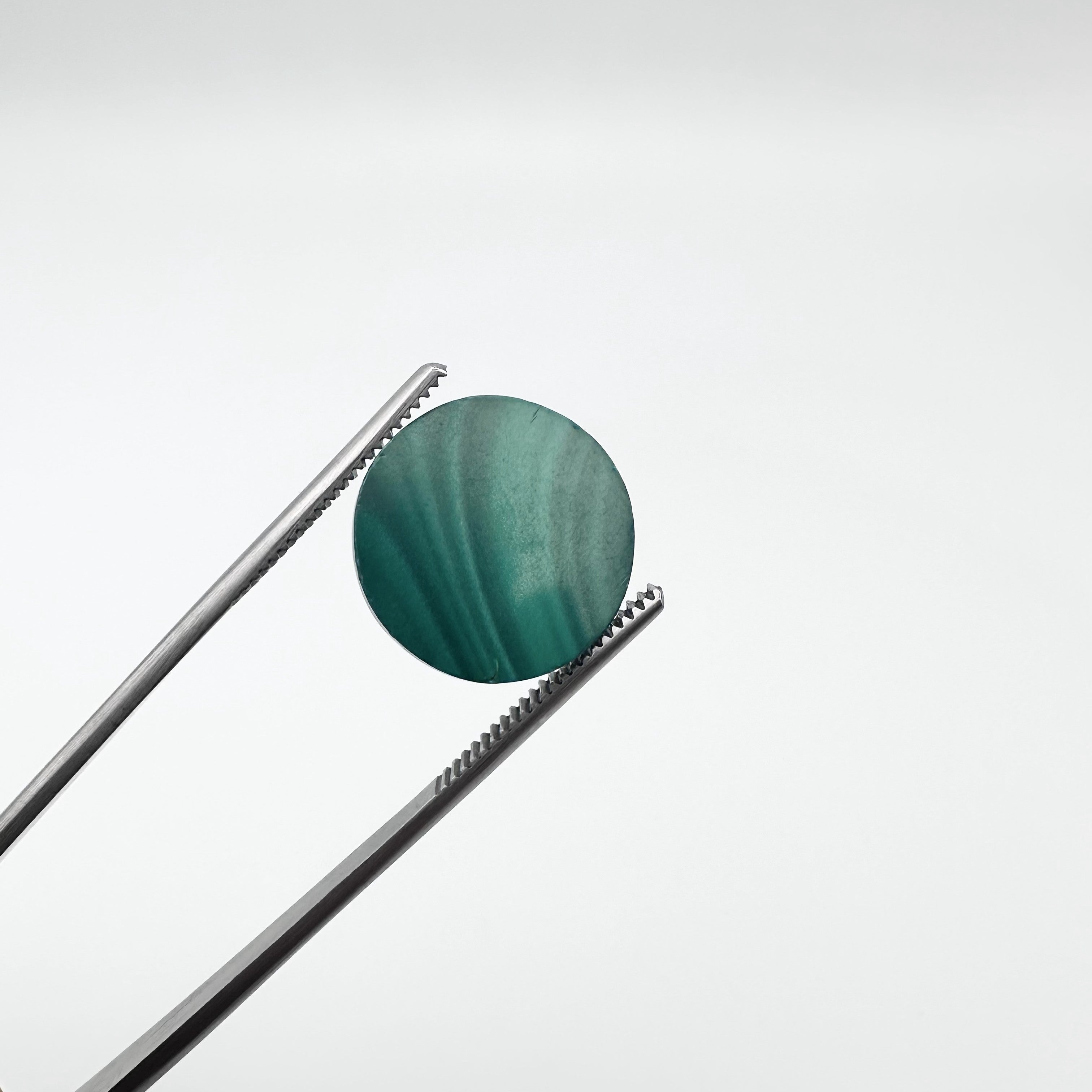 Natural Malachite Gemstone - 27.15ct - Round Cabochon Cut