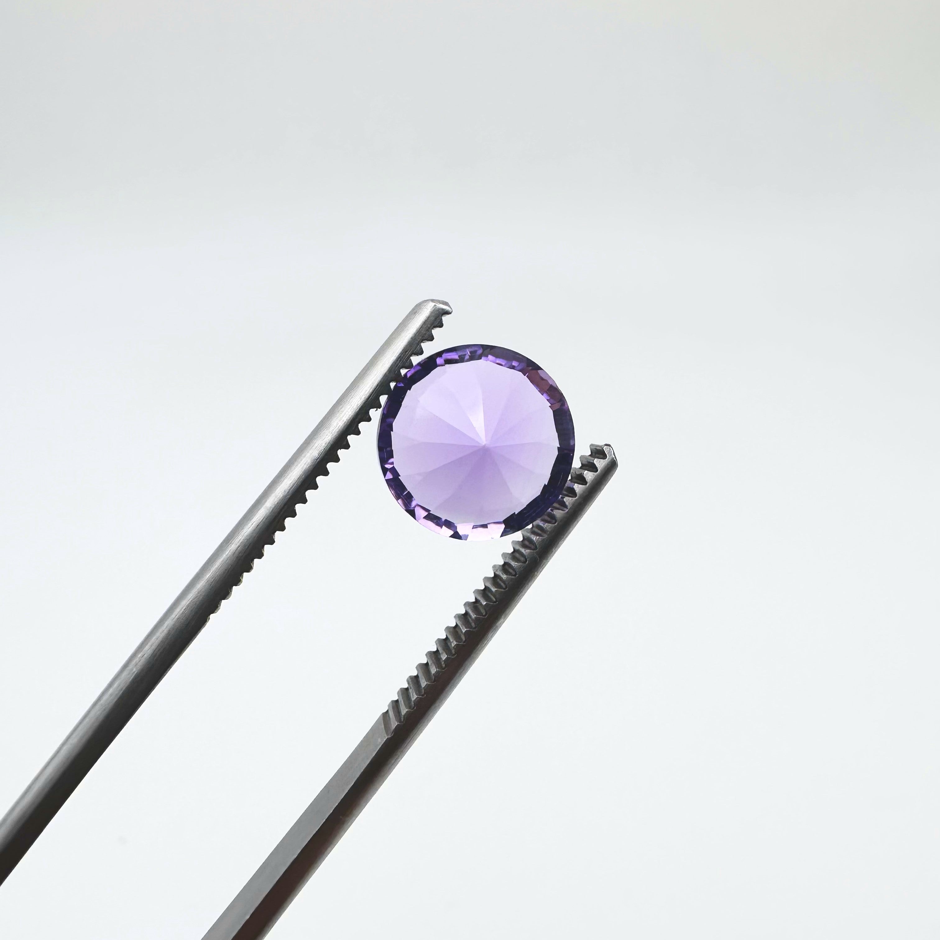 Natural Amethyst - 3.65ct - Round Faceted Cut