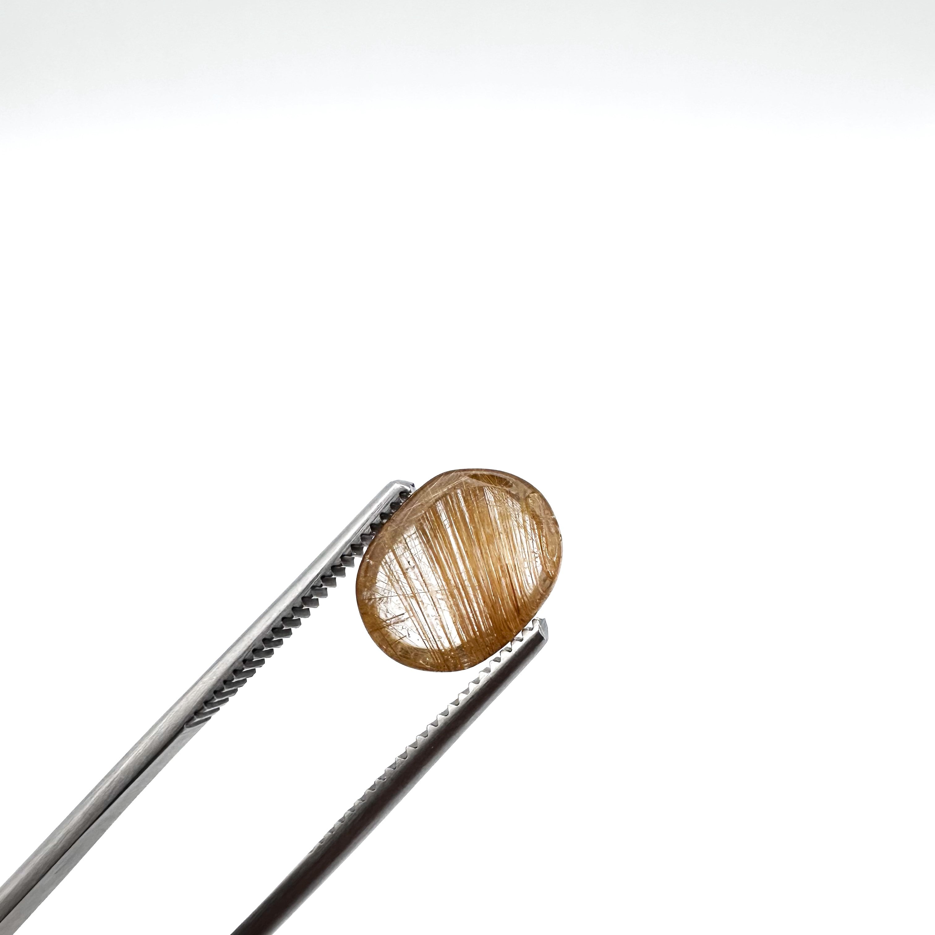 Golden Rutile Quartz - 7.15ct - Cabochon Cut