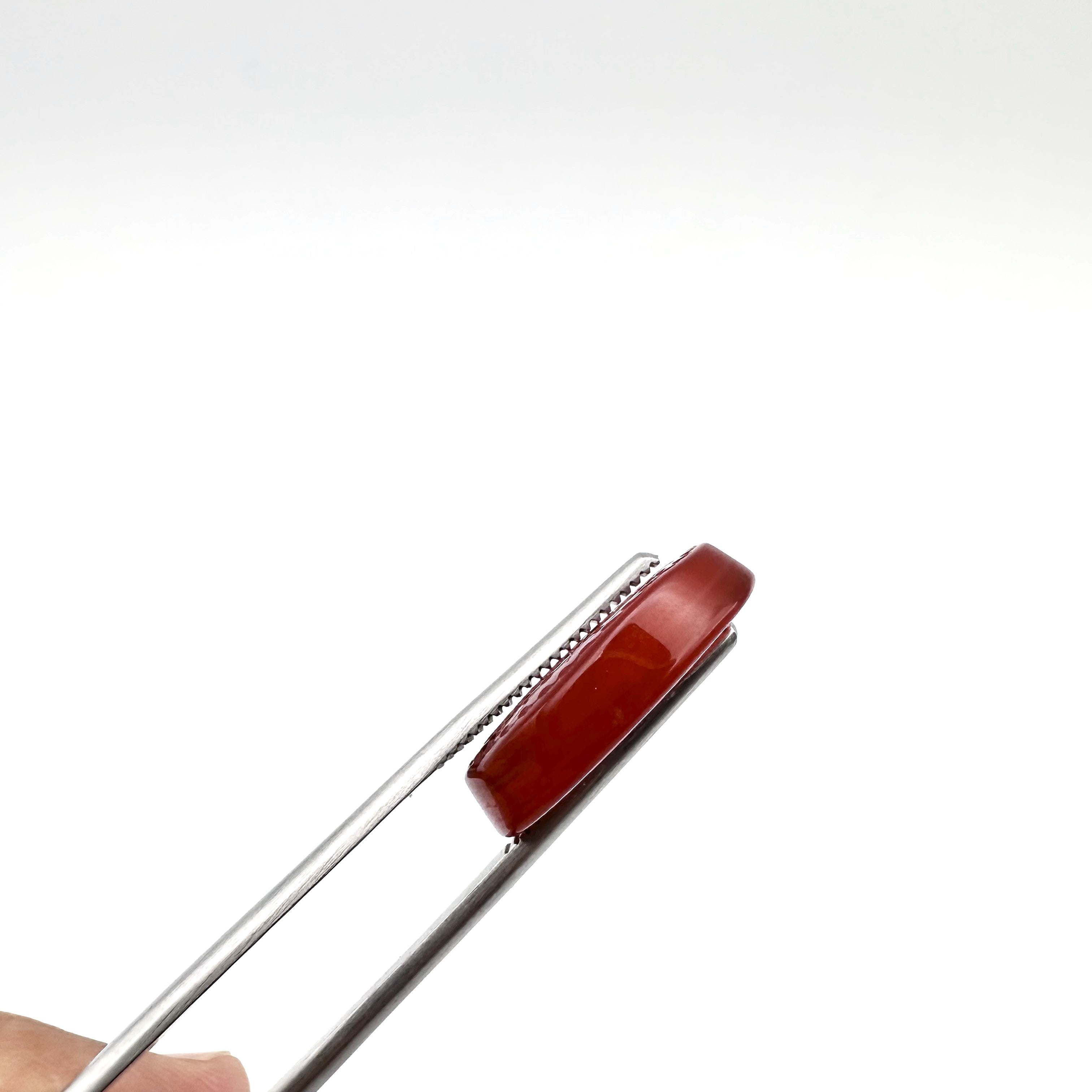 Natural Brown Engraved Agate (الملك لله) - 18.65ct - Oval Cabochon Cut