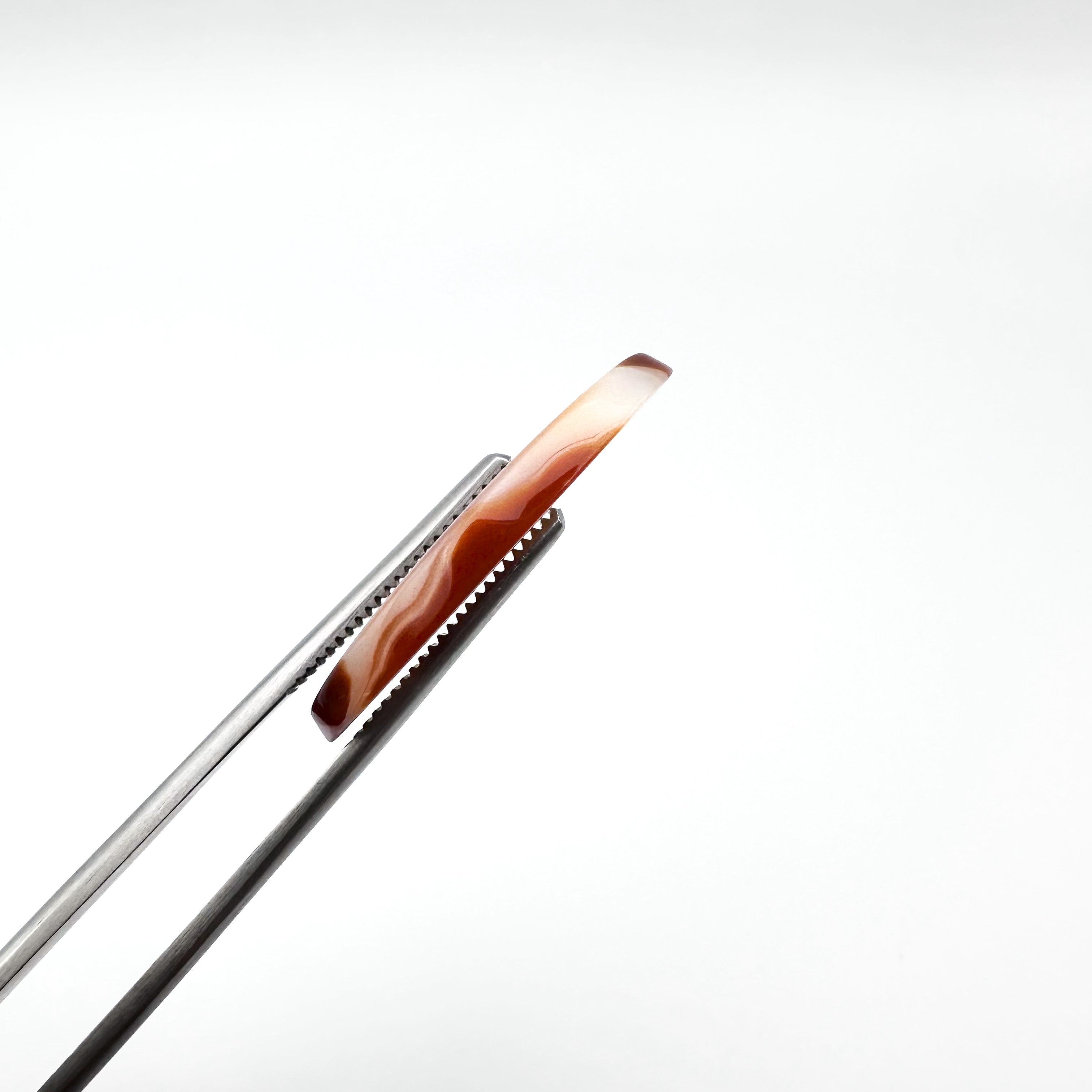 Natural Redish Orange Agate - 14.15ct - Oval Cabochon cut