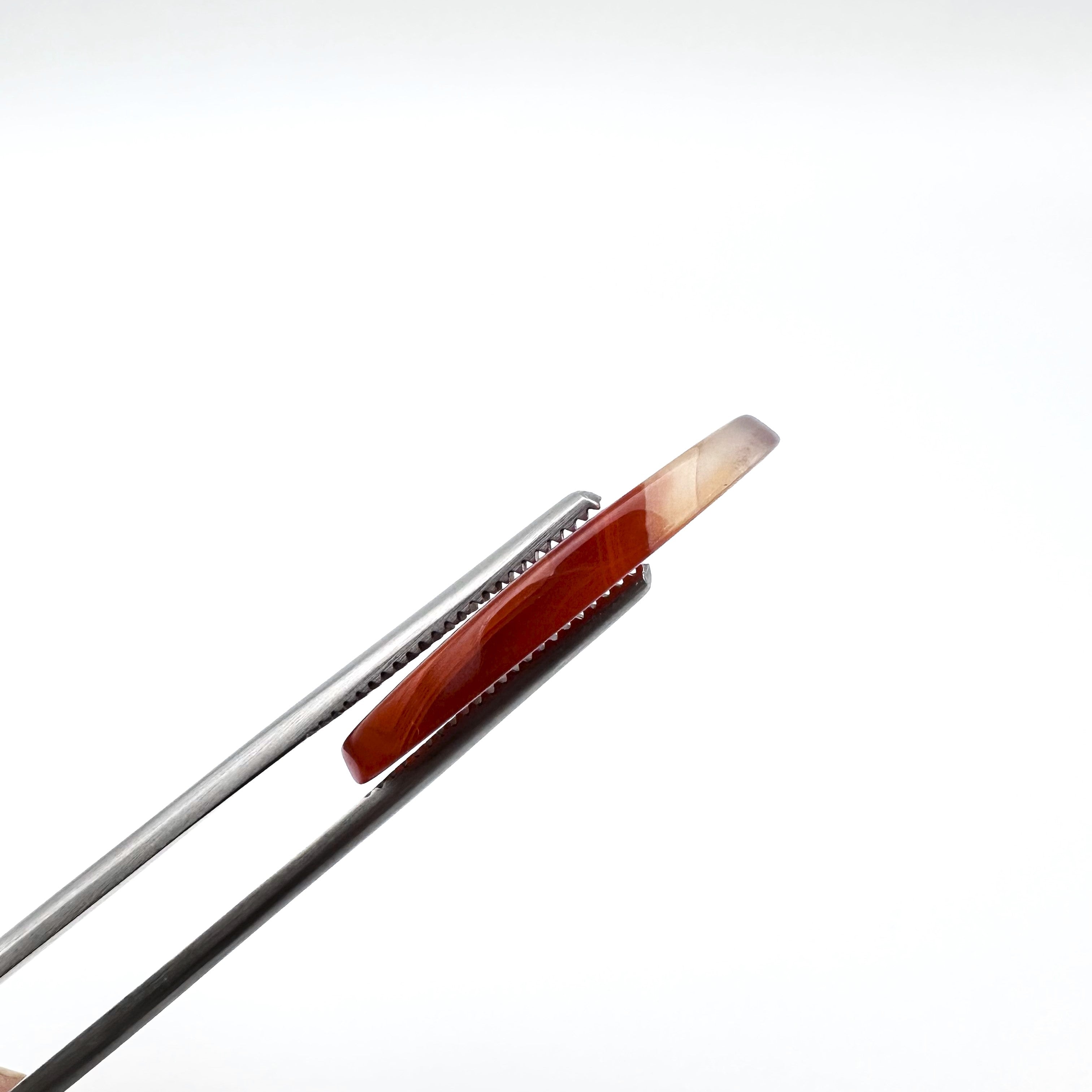 Natural Redish OrangeAgate - 11.45ct - Oval Cabochon Cut