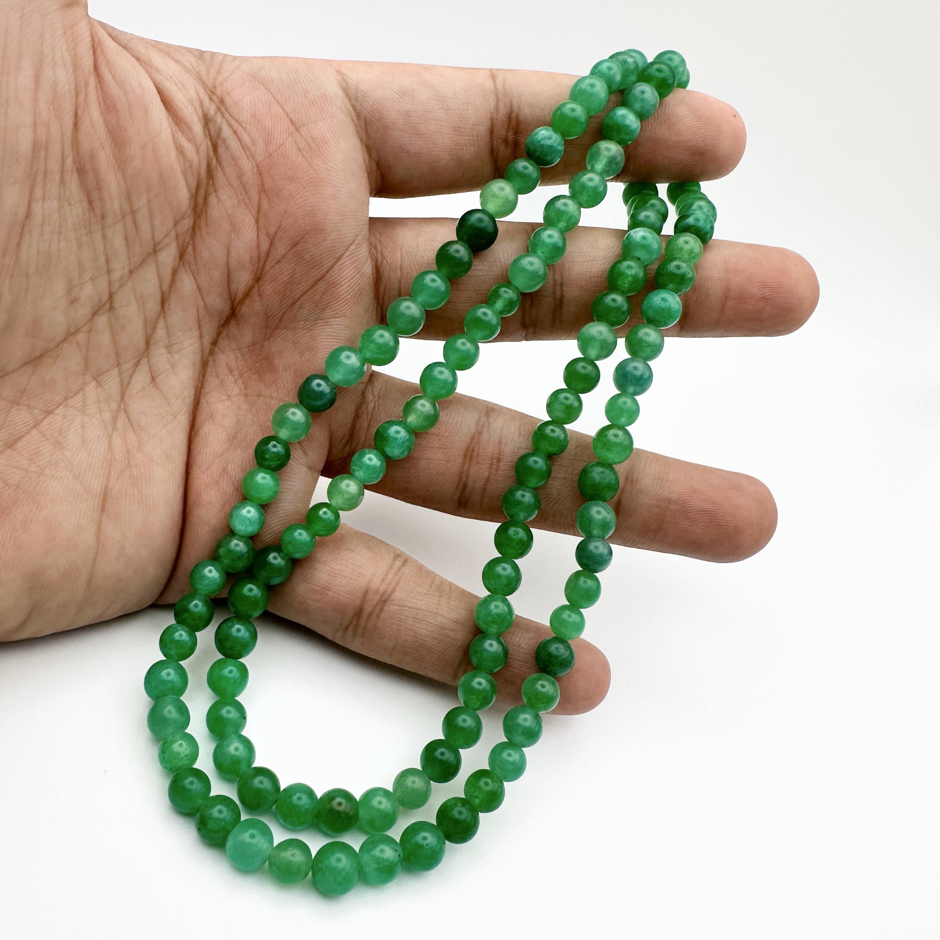 Natural Green Jade Beads Pendant