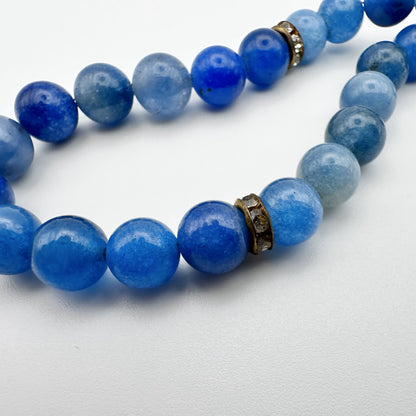 33 Beads Tasbeeh - Natural Blue Agate Beads