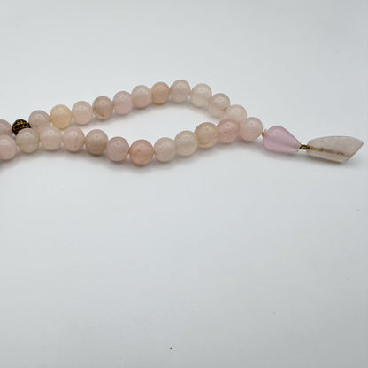 33 Beads Tasbeeh - Natural Rose Quartz Beads