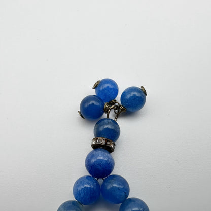 33 Beads Tasbeeh - Natural Blue Agate Beads