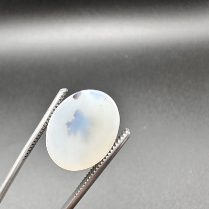 Natural Dendritic Agate - 14.50ct - Oval Cabochon Cut