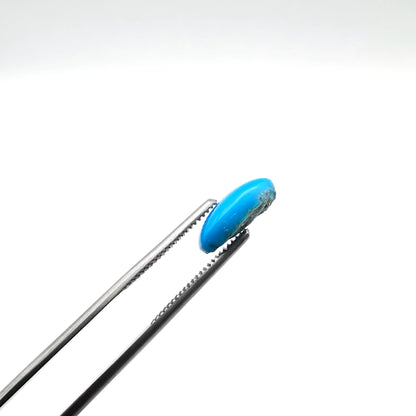 Certified Clean Blue Turquoise - 9.85ct - Oval Cabochon Cut