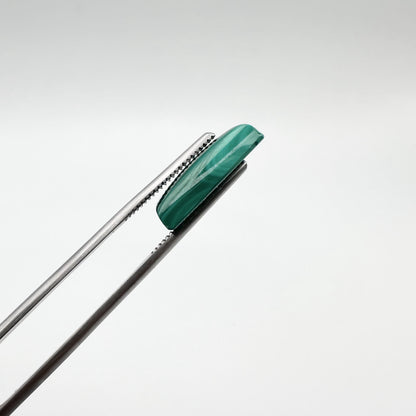 Natural Malachite Gemstone - 23.70ct - Rectangle Cabochon Cut